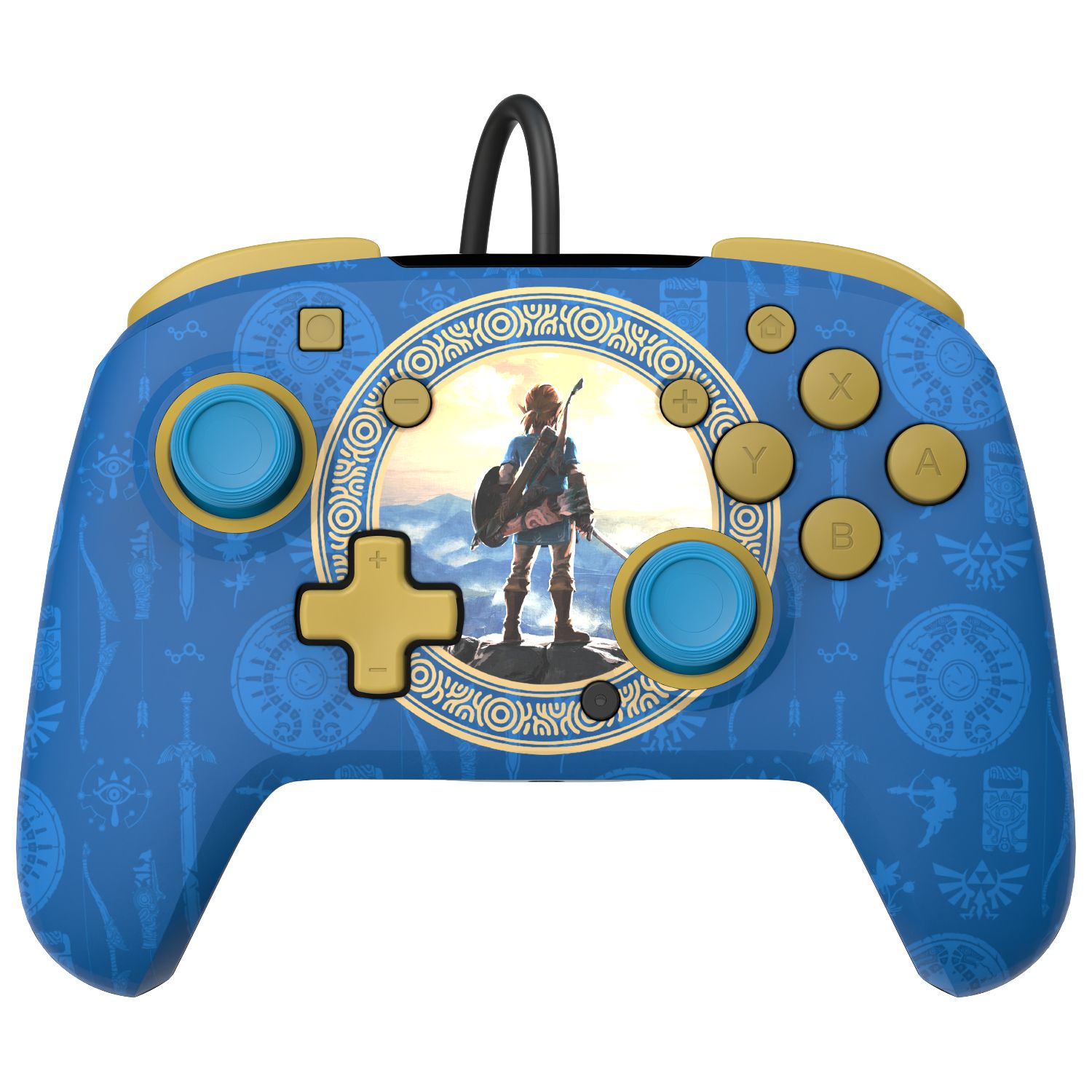 PDP Wired Rematch Controller - Zelda Hyrule Blue - Nintendo Switch