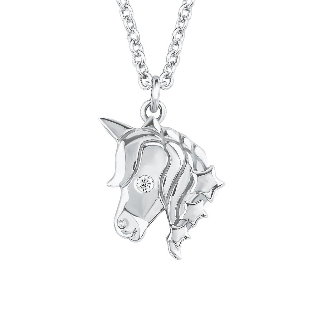s.Oliver Ketting meisjes zilver eenhoorn zirkonia