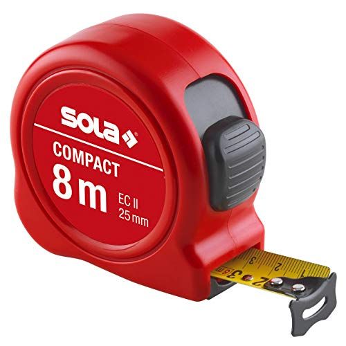 Sola rolbandmaat Compact CO 8 - 8m - rood