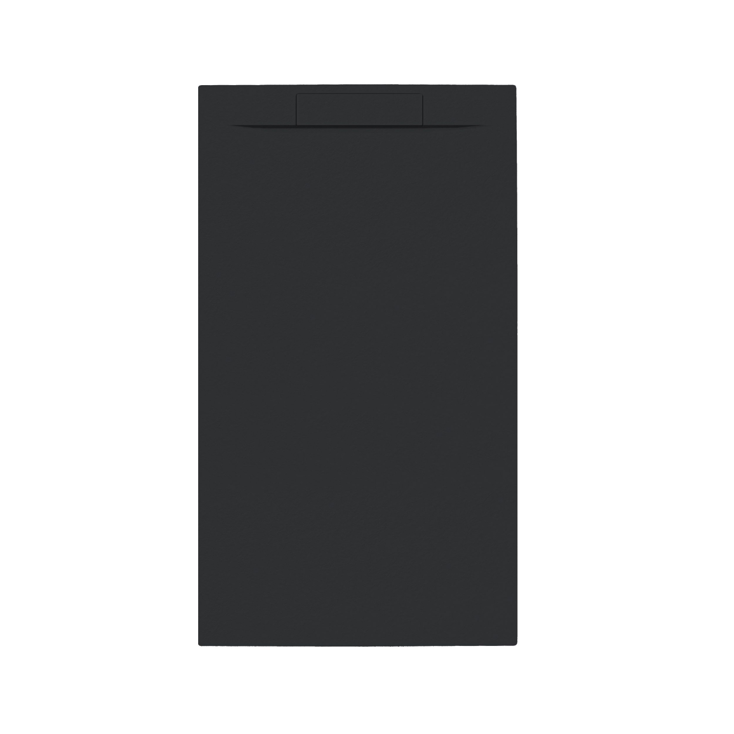 Allibert Douchebak + sifon allibert rectangle 140x80 cm mat zwart