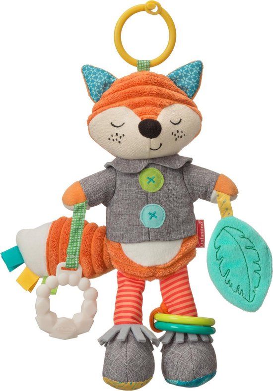 Infantino Soft Go-Gaga Playtime Pal Fox - Kinderwagen speeltje - Multicolor