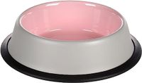 Flamingo Nell - Eet- En Drinkpot Katten - Roze - RVS - 450ml