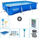 Bestway Rechthoekig Steel Pro Zwembad - 300 x 201 x 66 cm - Blauw