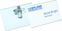Durable 814519 Doos met 50 badgehouders met combi-klem, 54 x 90 mm