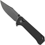 QSP Knife QSP Grebe QS147-C2, 14C28N zwart Clippoint zwart G10, zakmes