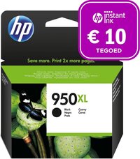 HP 950XL - Inktcartridge zwart + Instant Ink tegoed