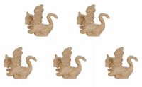 Décopatch AP135Opack - Un lot de 5 supports en papier brun pulpé 12x6,3x10,2 cm, Dragon