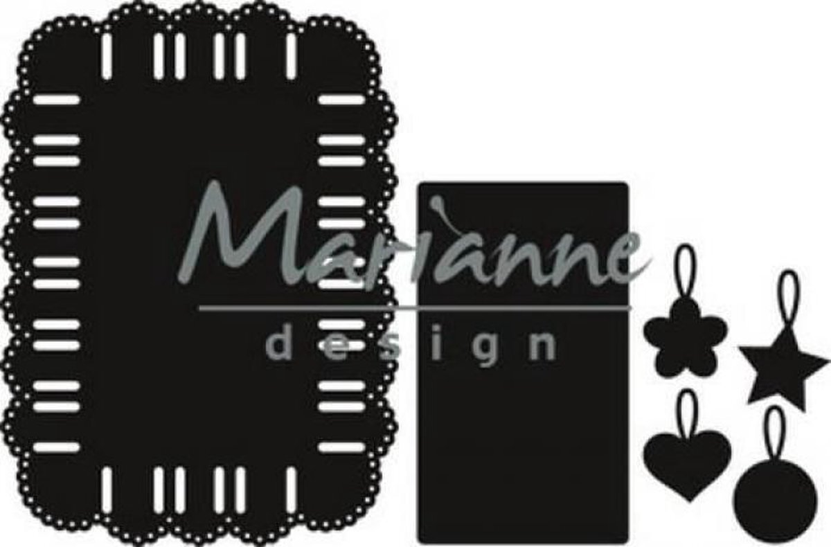 Marianne Design Craftables - snij- embosstencil - Lint rechthoek