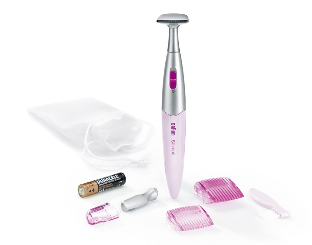 Braun Silk-&#233;pil Bikini Styler 1100 Wit – Precisie trimmen met 2 hoofden en 2 trimkammen, 1 stuk