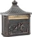 vidaXL Wandbrievenbus met opslag Brons 40,5 x 16 x 45 cm