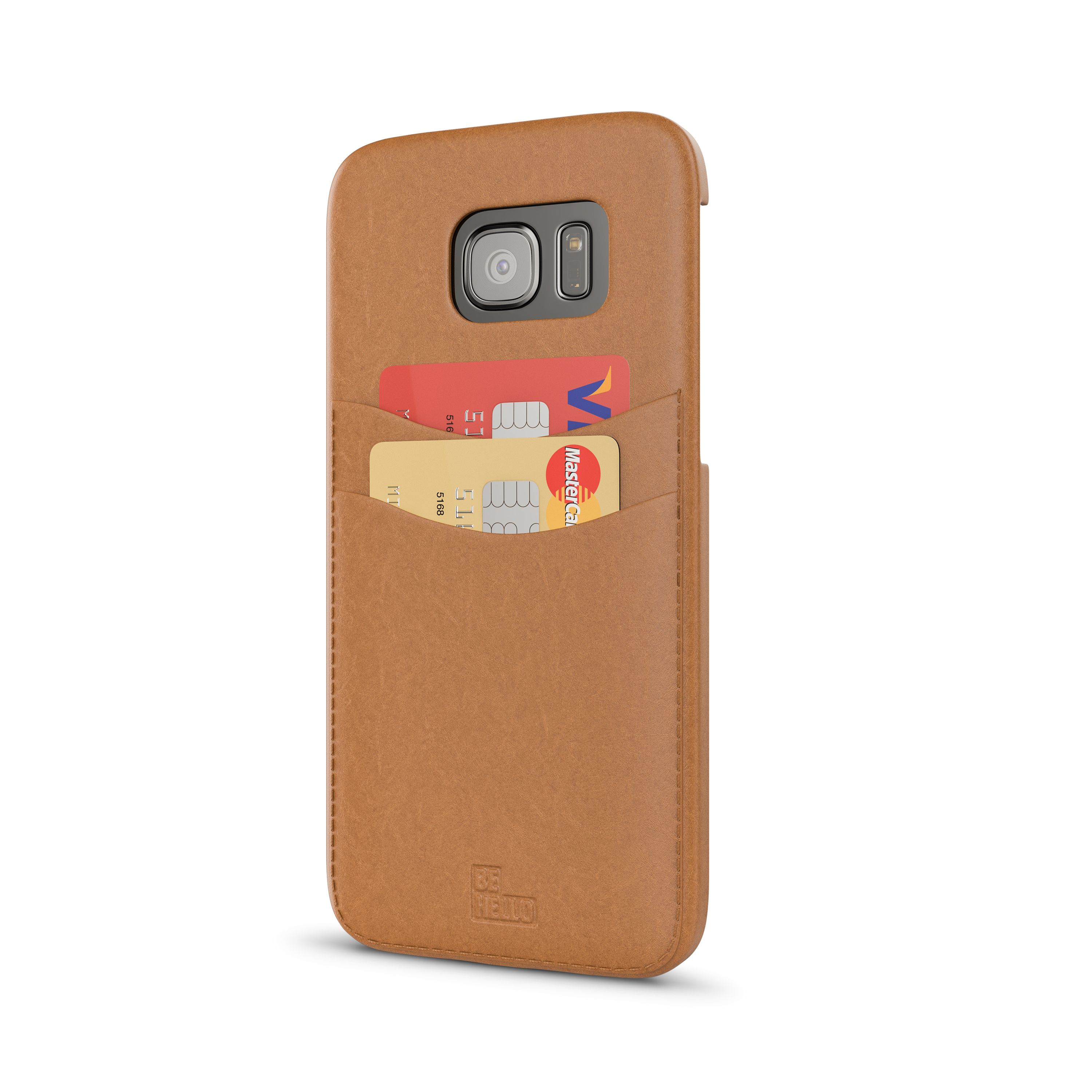 BeHello BEHBAC00017 - Mobiele telefoon behuizing - bruin - Samsung Galaxy S7 Edge