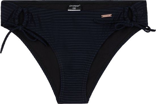 Protest MIXBACK Bikini Broekje Dames Normale Pasvorm Gestreept Zwart XXL