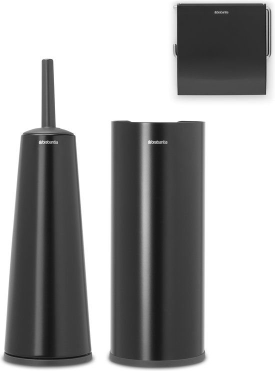 Brabantia ReNew Toiletaccessoires Set - 3-delig - Matt Black