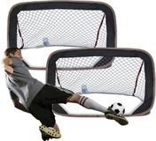 Shenzhen Haorui Industrial Technology Co., Ltd. But de football - Noir, Polyester, 120 x 70 x 70 cm, Pliable, 2 pièces