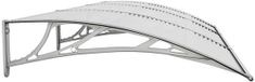 vidaXL Deurluifel 300x100 cm Polycarbonaat Grijs
