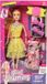 Pop met accessoire set - Gele glinsterjurk