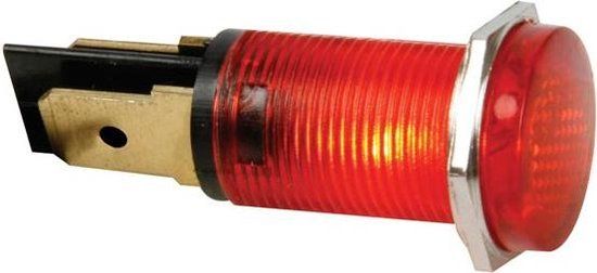 Ronde LED-signaallamp - 14 mm - 220V - Rood - HRJC220R