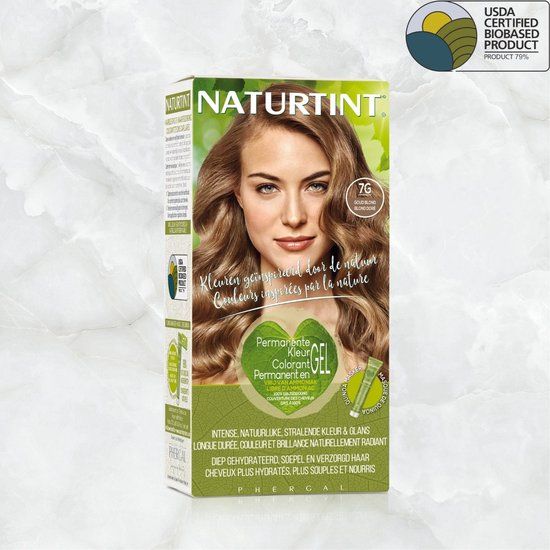 Naturtint Permanente Kleuring 7G Goud Blond - 170ml - Vegan - Ammoniakvrij - BioBased Certified - Microplastic FREE