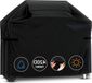 Grande housse de protection imperméable pour barbecues à gaz, modèle 420D, avec fermeture velcro - résistant aux UV - coupe-vent - résistant à l'usure - noir