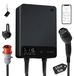 Borne de recharge pour voiture électrique - Type 2 - 11 kW - 6-16 A - 3 phases - Contrôle via application WLAN - 5 mètres - Noir