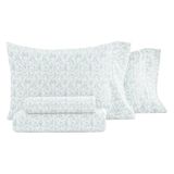 Linen Market 4-delige beddengoedset kingsize, hemelsblauw