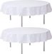 Santex 2x Witte Ronde Tafelkleden 240 cm Polyester