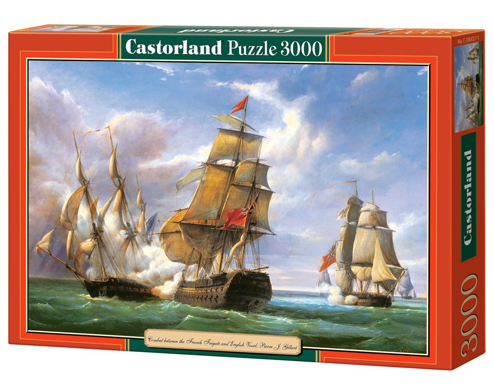 Castorland Copy of \"Combat between the French and the English Vessels\" 3000 stukjes - Puzzel