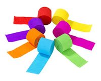 Talking Tables Regenpapier Streamers-Rainbow Party Verjaardag, Pride Month, Zomer, Indoor Outdoor of Woondecoratie, 7 kleuren, 70 meter, RBSTREAMERS