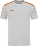 Jako Power Shirt Korte Mouw Kinderen - Fluo Oranje / Zachtgrijs | Maat: 116