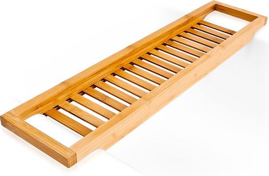 Relaxdays Bamboe Badrek - 65x15cm - Lichtbruin - Modern
