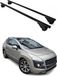 OMAC Barres de toit pour Peugeot 3008 I 2008-2016 – Tüv/din 75302:2019 – Antivol inclus – Charge max 75 kg – Acier noir