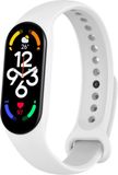 Strap-it Xiaomi Mi Band 7 siliconen bandje - wit