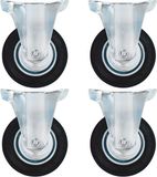 vidaXL Vaste wielen 4 st 100 mm