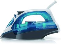 BLACK+DECKER BXIR2200E Stoomstrijkijzer - 2200W - RVS zoolplaat - 120 g/min - Zwart/Blauw/Wit