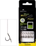 Mikado Method Feeder Onderlijn met Spike – Haakmaat 6 – 0.16 mm Gevlochten – 10 cm – 8 stuks – Karper & Brasem