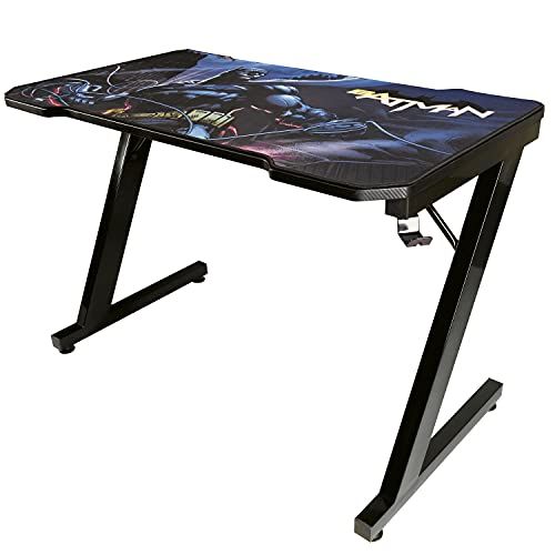 Subsonic Batman - Ergonomische Gamer Desk met Carbon Finish en geïntegreerde muismat - PC Gaming