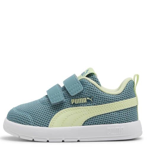 Puma Courtflex V3 Mesh sneakers aqua/geel