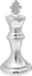 vidaXL Beelden 2 stuks Aluminium Zilver 17 x 17 x 42 cm