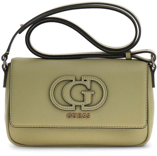 GUESS Isola Convertible Xbody Flap Sage Kaki Schoudertas