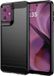 Techsuit Hoesje geschikt voor Motorola Moto G55 - Carbon Silicone Back Cover - Zwart
