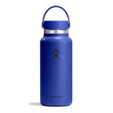 Hydro Flask – Wide Flex Cap 946 ml (32 oz) Bottle – Roestvrij Staal, Lekdicht – Geïsoleerd 24 Uur Koud & 12 Uur Warm & Hot 12 Hrs – Capri Blue