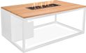 Cosi Fires Cosiloft 120 White/Teak Rectangular Fire Table - 120cm