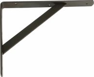 AMIG Plankdrager/planksteun van metaal - gelakt zwart - H250 x B200 mm