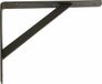 AMIG Plankdrager/planksteun van metaal - gelakt zwart - H250 x B200 mm