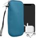 kwmobile Telefoontasje Universeel Stralend Blauw