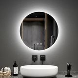 EMKE Ronde badkamerspiegel met licht 50 cm