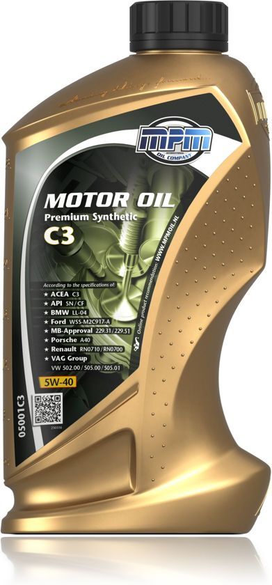 MPM international oil company motorolie 5w40 C3