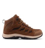Columbia Crestwood Mid Wp Trekking- en wandelschoenen voor heren, waterdicht, middelgroot, nootmuskaatrode oxide