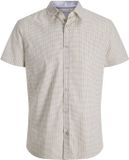 Jack & Jones Overhemd Slim Fit Gestreept Korte Mouw Biologisch Katoen XS