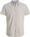 Jack & Jones Overhemd Slim Fit Gestreept Korte Mouw Biologisch Katoen XS